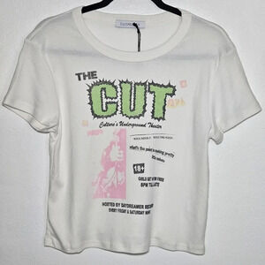 Daydreamer the cut shrunken‎ graphic tee size med NWT